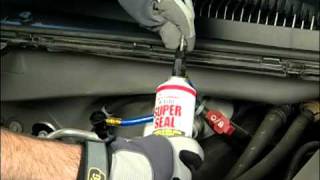 How to Repair a Vehicle AC Leak with R134a Super Seal [upl. by Elwee]