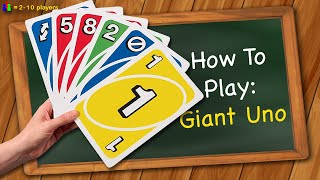 How to play Giant Uno [upl. by Yraeht]