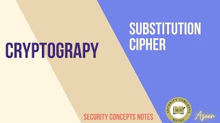 Cryptography  Substitution Cipher Explained From Basics to Advanced Techniques [upl. by Iruam]