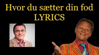 quotHvor du sætter din fodquot LYRICS [upl. by Llerruj]