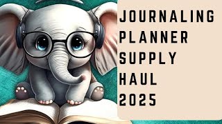 Journalingplanner haul for 2025 [upl. by Berti]