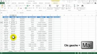 Sélectionner des cellules dans Excel 2013 [upl. by Nanahs]