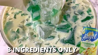 CREAMY BUKO PANDAN JELLY RECIPE  Buko Pandan Recipe [upl. by Nrehtac]