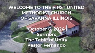 First United Methodist Church of Savanna Illinois Sermon October 6 2024 [upl. by Humphrey]