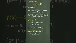 Derivada De Una Función Exponencial 9 Shorts [upl. by Lavinia]