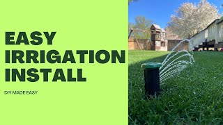 DIY Irrigation System  EASIEST INSTALL [upl. by Keller957]