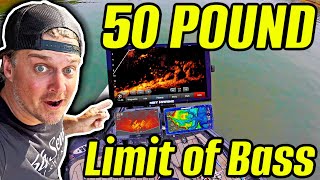 Worlds BIGGEST Fish Finder  50 Pound Limit of Bass [upl. by Oreves]