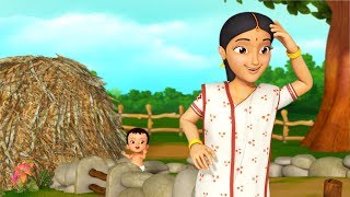 Khokon Khokon Kore Maaye  Bengali Rhymes for Children  Infobells [upl. by Liw175]