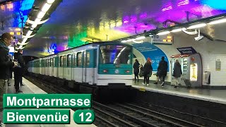 Montparnasse  Bienvenüe  Ligne 12  Métro de Paris  RATP MF67  2014 [upl. by Etteiluj]