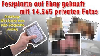 Festplatte auf Ebay mit 14365 privaten Fotos gekauft  Wie löscht man eine Festplatte richtig [upl. by Anuqahs]