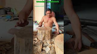 Crafting a Traditional Wooden Drum from Scratch 20 shorts crafting traditionalcrafts woodendrum [upl. by Sugna]