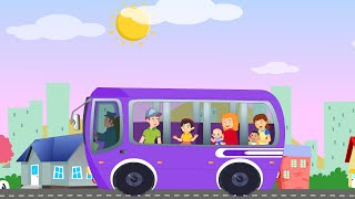 Wheels on the bus nursery rhymes for children  English kids songs [upl. by Anatnas]