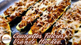 Courgettes Farcies à la Viande Hachée Recette Facile [upl. by Tillo]