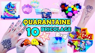 BRICOLAGE  10 choses à faire quand on sennuie à la maison  Art et artisanat [upl. by Tnomyar]