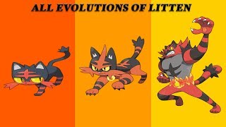 Litten evolves into Torracat and then into Incineroar in Pokémon Ultra Sun and Ultra Moon [upl. by Oicor]