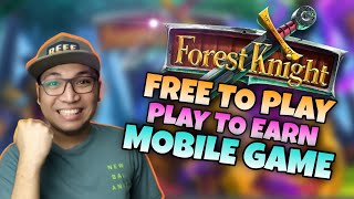 Forest Knight Free to Play and Play to Earn NFT Mobile game early access review ENGLISH SUBTITLE [upl. by Netsrek]