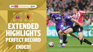 PERFECT RUN ENDED  Sheffield United v Watford extended highlights [upl. by Hplodur190]