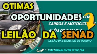 oportunidades carros e motos pela metade do preço nesses leilões da senad [upl. by Ahsikat943]