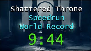 Destiny 2  Shattered Throne Speedrun World Record 944 [upl. by Bertina]