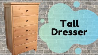 Tall Dresser  Woodworking  Free Plans [upl. by Htebsle868]