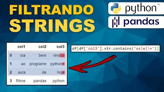 Python PANDAS  A melhor forma de filtrar dados string [upl. by Adyaj]