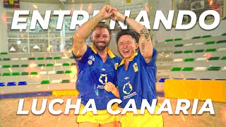 24H como LUCHADOR PROFESIONAL  ENTRENAMIENTO con el CAMPEÓN de LUCHA CANARIA [upl. by Cataldo]