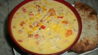 Sweet Corn Chowder Recipe [upl. by Dolhenty]