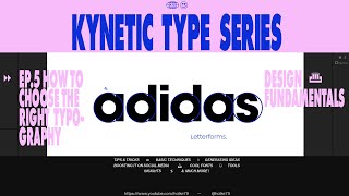 Kinetic Type Series®  How to choose the right Typography Beginners [upl. by Hoover680]