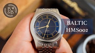 Baltics Sector Dials amp Beautiful Design Language  Baltic HMS 002 Blue Gilt Review  BampB [upl. by Karlow699]