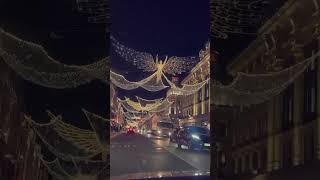 Christmas lights are up in my beautiful home city 🥰🎄 christmas london fyp viral tistheseason [upl. by Kayla]