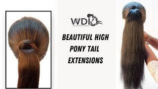 How to wear ponytail extensions  ponytail extensions for short natural hair [upl. by Nicko]