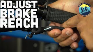 How Do I Adjust My Brake Lever Reach  Quickly Adjust Your Bikes Brake Throw [upl. by Oetsira]