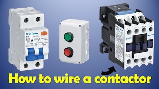 Practically Contactor Connection with NO and NC Switches [upl. by Britney]