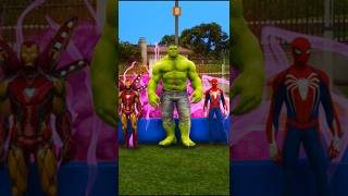 Hulk Ironman nai Spiderman ko fasa diya 🤯🤣 gta5 shorts viralvideo [upl. by Aicilanna33]