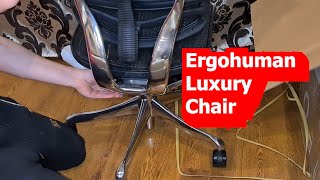 Most Expensive Ergohuman Luxury Chair FULL UNBOXING [upl. by Aserat]