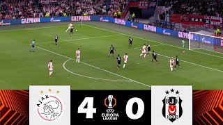 Ajax  Beşiktaş 40  UEFA Avrupa Ligi 202425  Maçı Özeti [upl. by Aropizt]