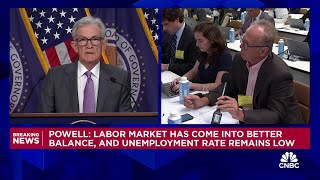 Fed Chair Powell Rate cut could be on table at September meeting if inflation keeps moving down [upl. by Harvey]