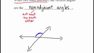 Definition Adjacent and Nonadjacent Angles [upl. by Nosimaj]