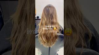 How to fix brassy orange hair to brown hair hairtransformation haircolorist [upl. by Nawat]