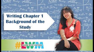 Tagalog Writing Chapter 1 Background of the Study With Example [upl. by Suoiradal]