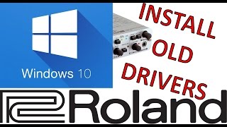 Tutorial Newest Method Install old RolandEdirol drivers on Windows 10 Updated [upl. by Reerg935]