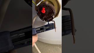 How to wire an immersion heater like a pro asmr diy howto plumbing subscribe youtubeshorts [upl. by Aramen]