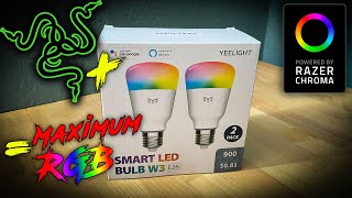 Yeelight W3 Smart Bulb with Razer Chroma RGB  Maximum RGB Potential [upl. by Lois179]