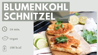 Blumenkohl Schnitzel  Super knusprig amp vegan [upl. by Fairweather]