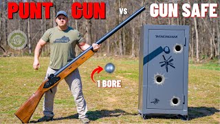 PUNT GUN vs Gun Safe The Biggest Shotgun EVER [upl. by Marlon]