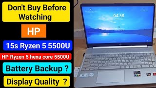 hp 15s ryzen 5 5500u review  hp ryzen 5 hexa core 5500u laptop review  hp ryzen 5 hexa core 5500u [upl. by Peednus]