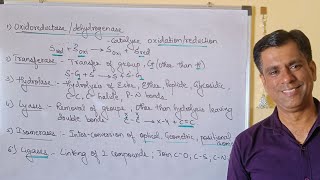 Biology Biomolecules Enzymes oxidoreductase Transferases Hydrolase Lyase Isomerase Ligases Kukreja [upl. by Landau]