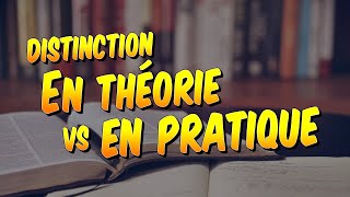 Philosophie  La distinction entre en théorie et en pratique [upl. by Dinny]