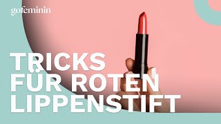 MakeupTricks für die du roten Lippenstift noch benutzen kannst [upl. by Erminie]