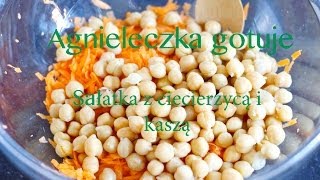 Agnieleczka gotuje  pożywna sałatka z ciecierzycą i kaszą fit food [upl. by Hebbe821]